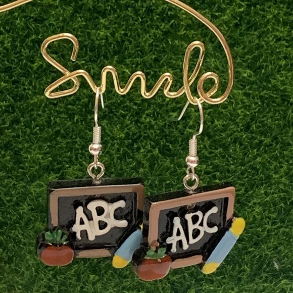 Teacher Earring, ABC Earring, Educator Earring, School Earring, Gift, School - Picture 5 of 6